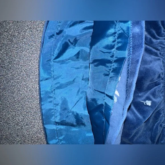 Blue Velvet Janie and Jack Skirt Baby Blue Floral Embroidery 3-6 Mo Hanukkah - Picture 9 of 13